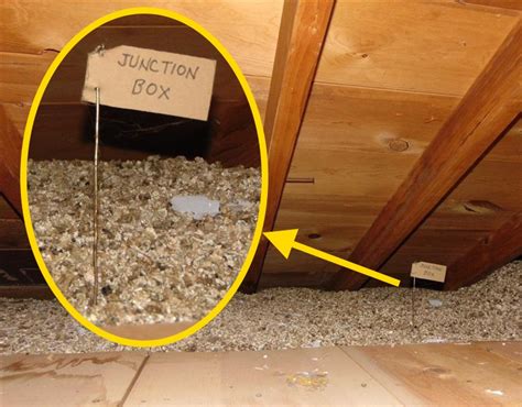 are you supposed to insulate over junction box|attic junction cover insulation.